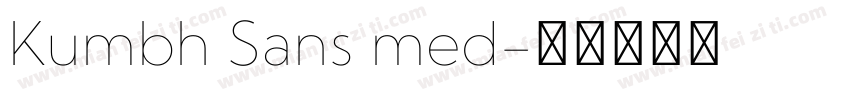 Kumbh Sans med字体转换